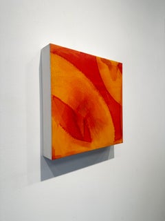 Pittura gestuale astratta e vibrante "Nougat" di Marylyn Dintenfass