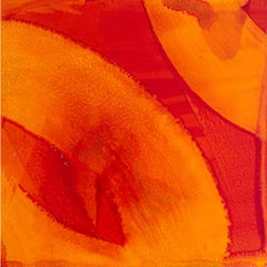 Pittura gestuale astratta e vibrante "Nougat" di Marylyn Dintenfass