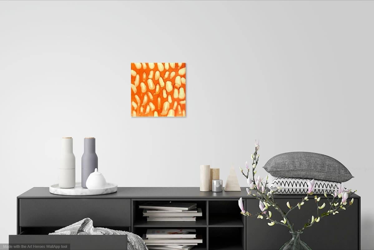 Peinture abstraite et gestuelle Toffee de Marylyn Dintenfass en vente 1