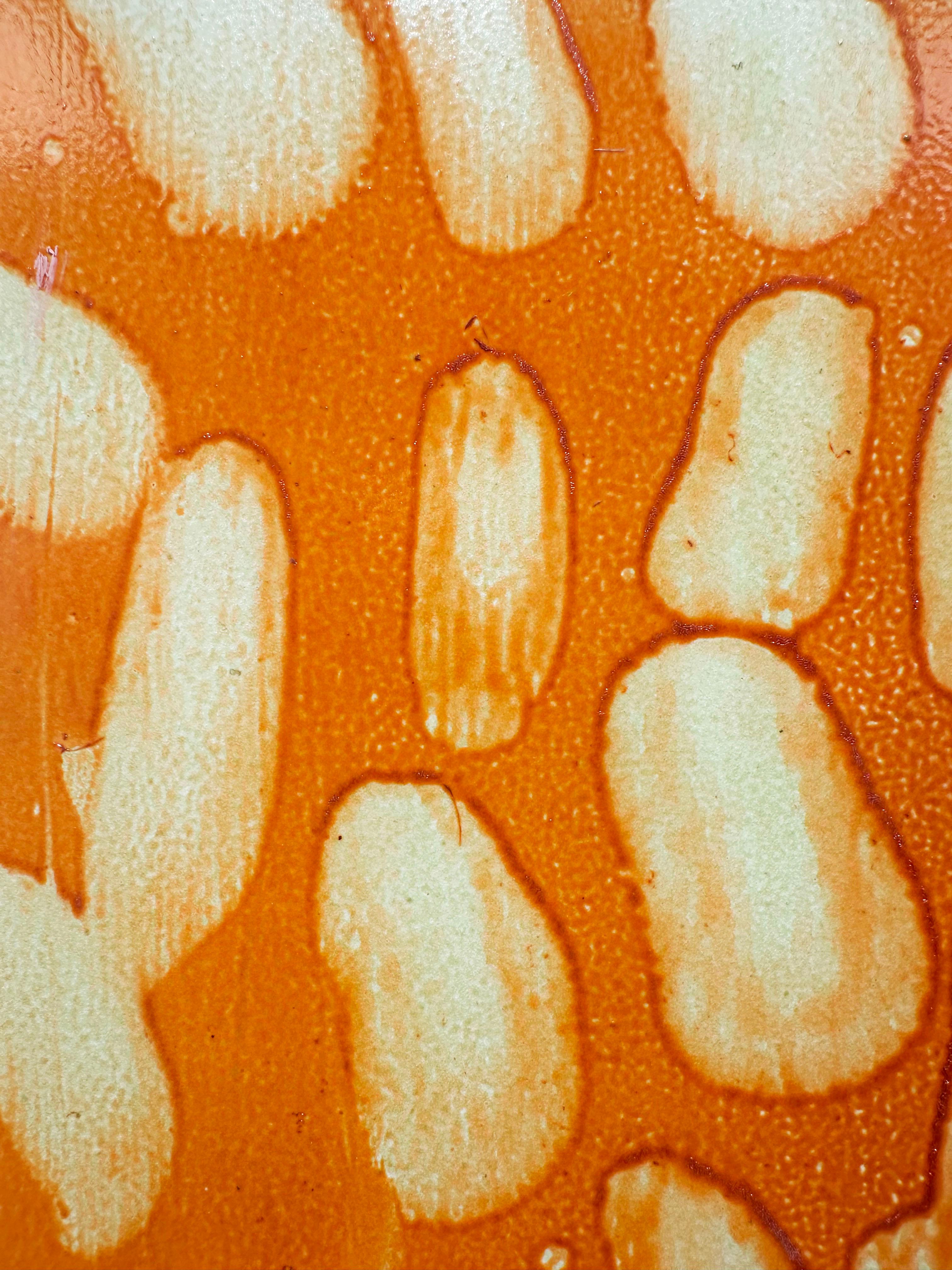 Leuchtend, abstraktes, gestisches Gemälde „Toffee“ von Marylyn Dintenfass im Angebot 2