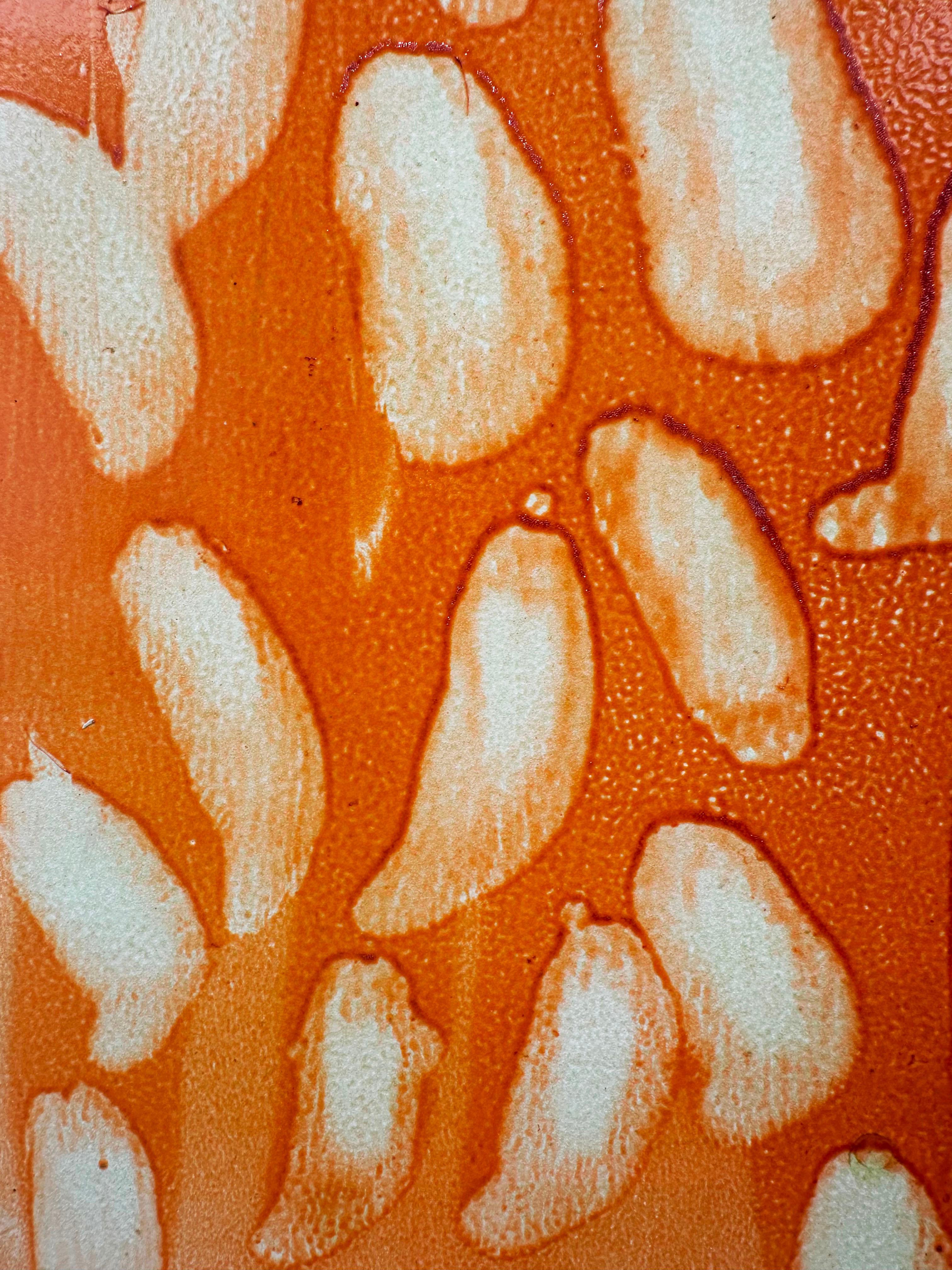 Leuchtend, abstraktes, gestisches Gemälde „Toffee“ von Marylyn Dintenfass im Angebot 3