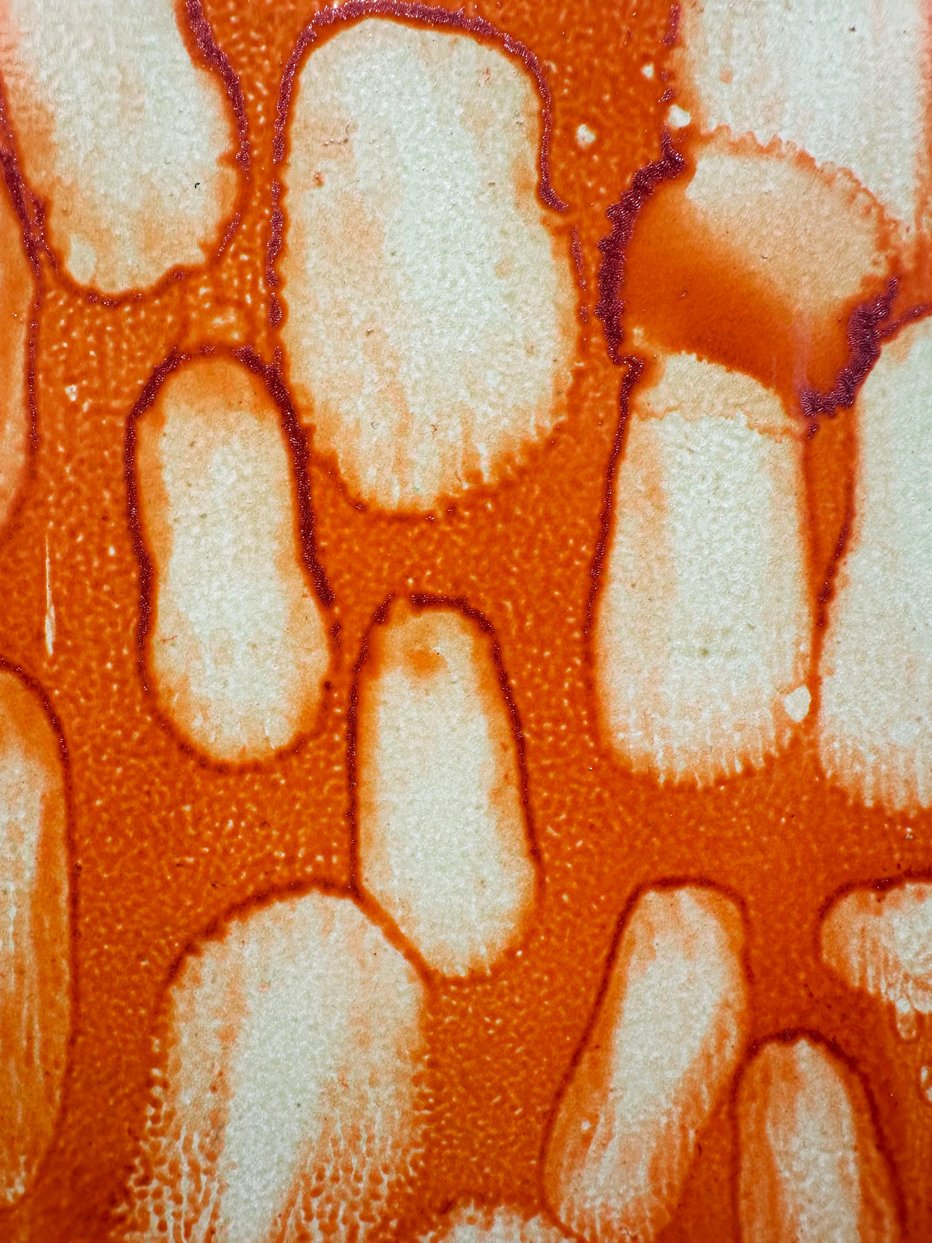 Leuchtend, abstraktes, gestisches Gemälde „Toffee“ von Marylyn Dintenfass im Angebot 4