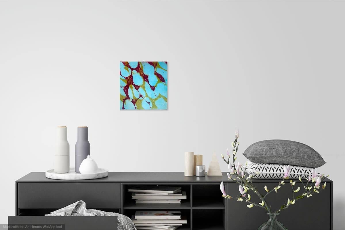 Vibrant, Abstract Painting 'Payday' by Marylyn Dintenfass For Sale 1