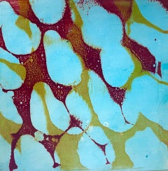 Pittura astratta e vibrante "Payday" di Marylyn Dintenfass