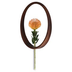 Mary's Floral Wall Vase Walnut