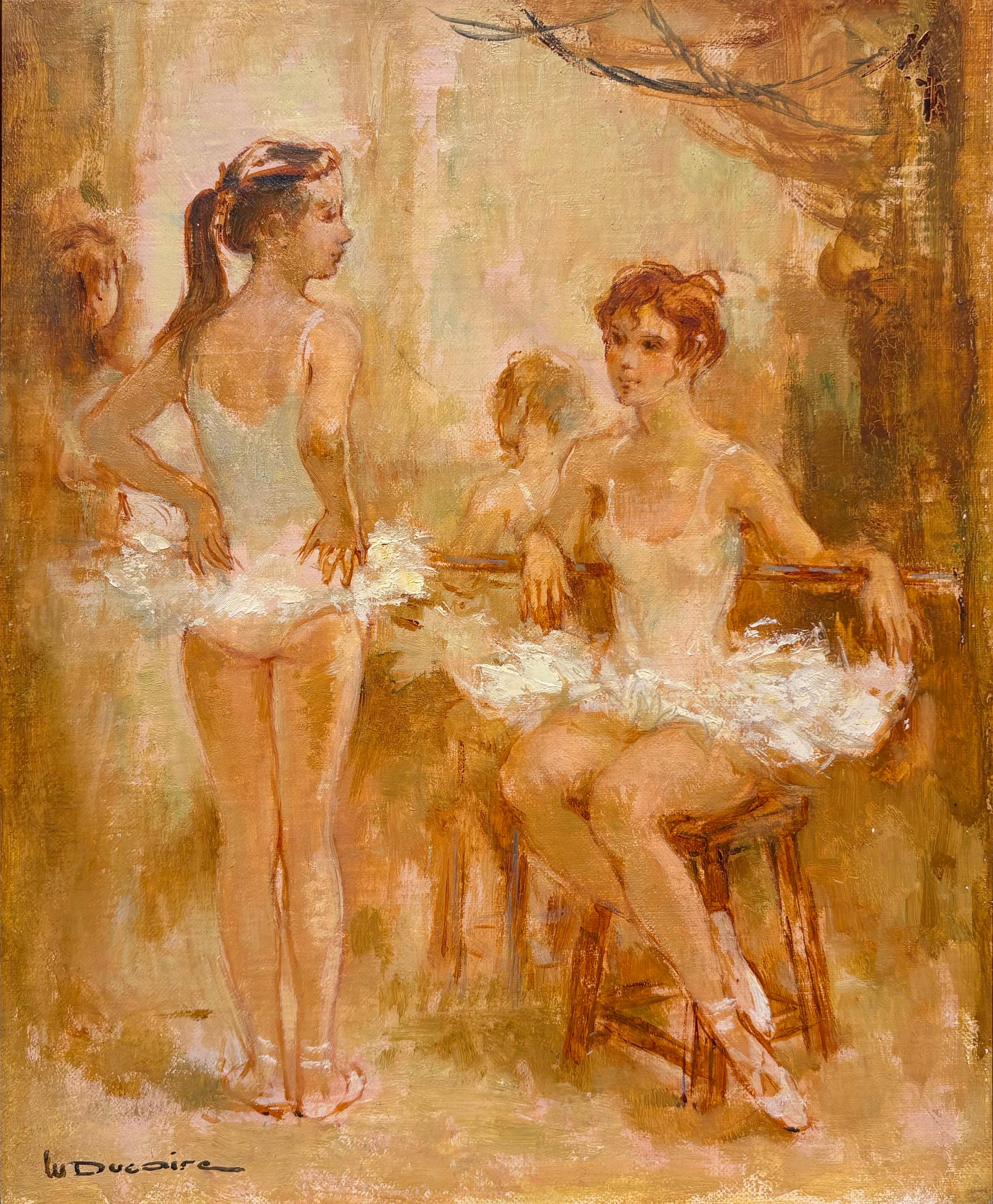 Ballerine a riposo, ballerine, dietro le quinte, Impressionista francese, XIX secolo