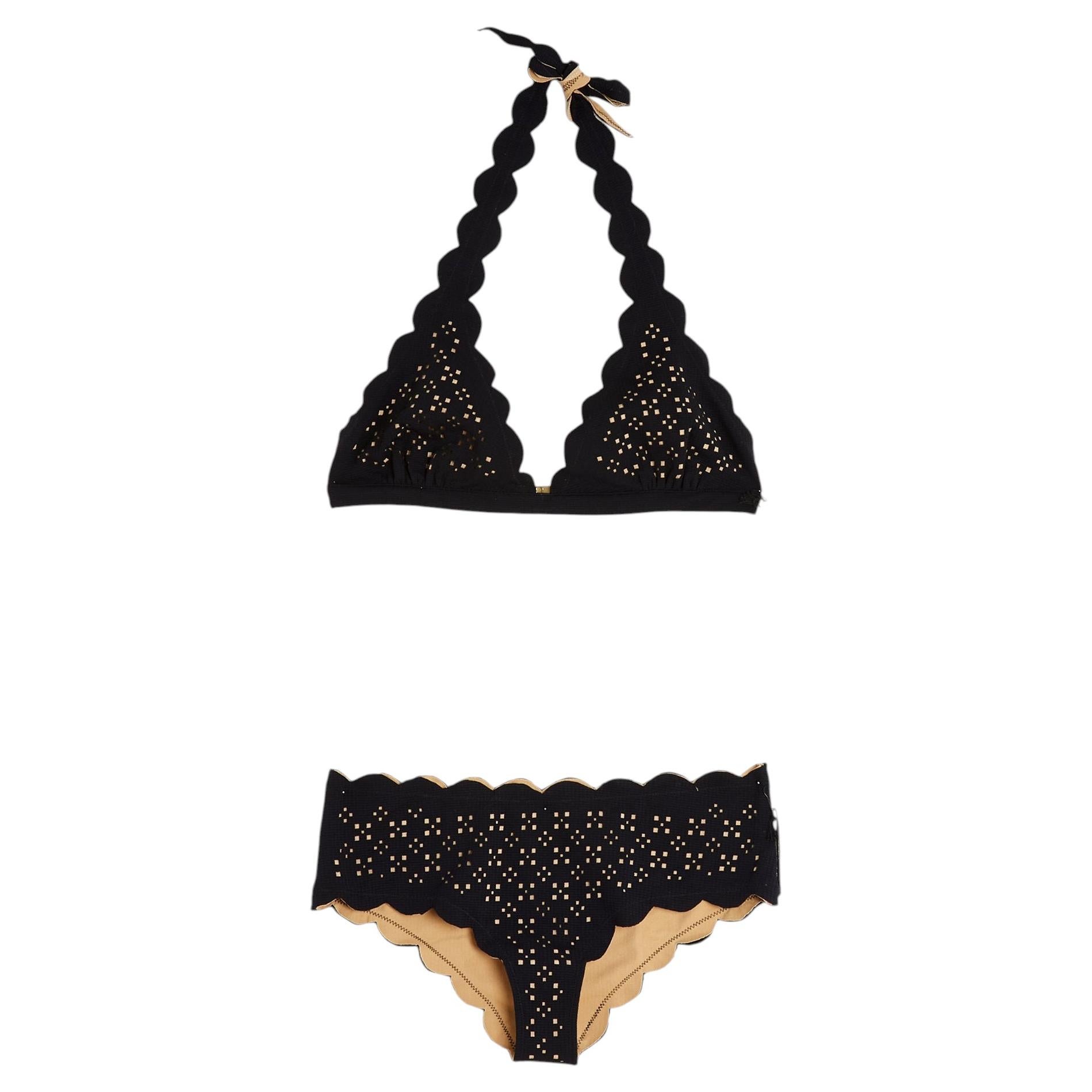 Marysia Maillot de Bain FR38/40 Santa Barbara Spring Black Bathing Suit M/L NWTL en vente