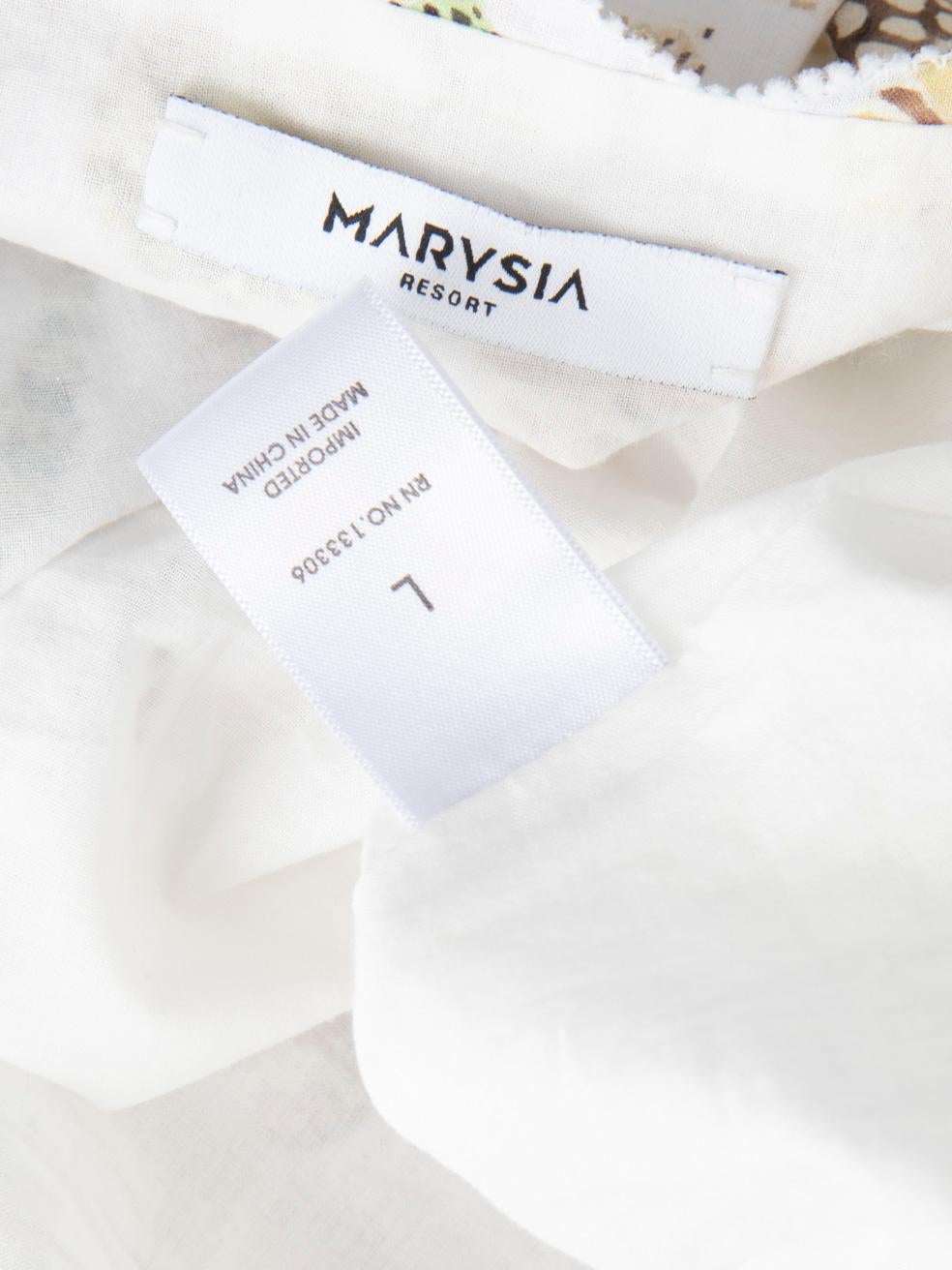 Marysia Seashell Print Midi Dress Size L In Good Condition For Sale In London, GB