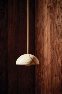 Marz Designs, "Aurelia Pendant Light", lampe suspendue en pierre d'Onyx