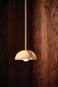 Marz Designs, "Aurelia Pendant Light", Onyx Stone Pendant Light