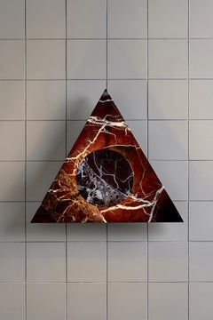 Applique Bermuda en marbre triangulaire, Marz Designs