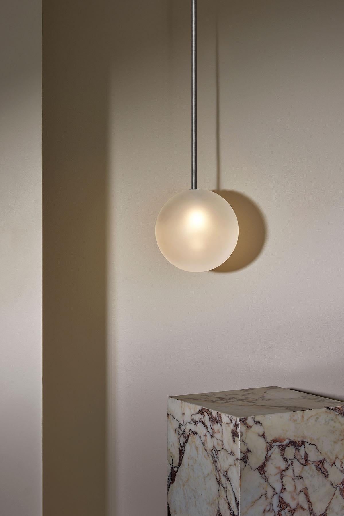 Marz Designs, "Orb Pendant Light, Large - Solid Rod"