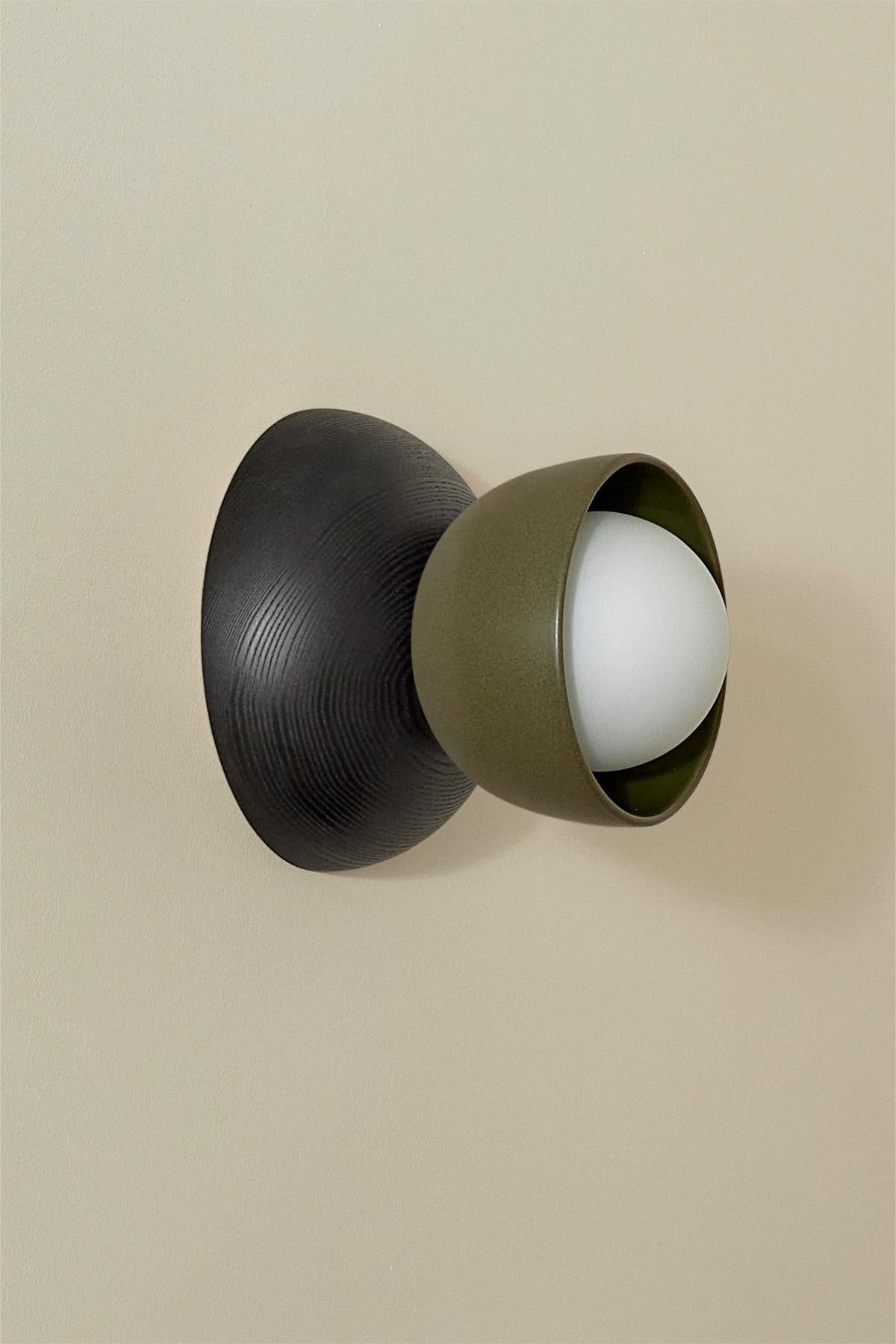 Marz Designs, “Terra 00 Surface Sconce”, Ceramic and Timber Surface Sconce For Sale 9