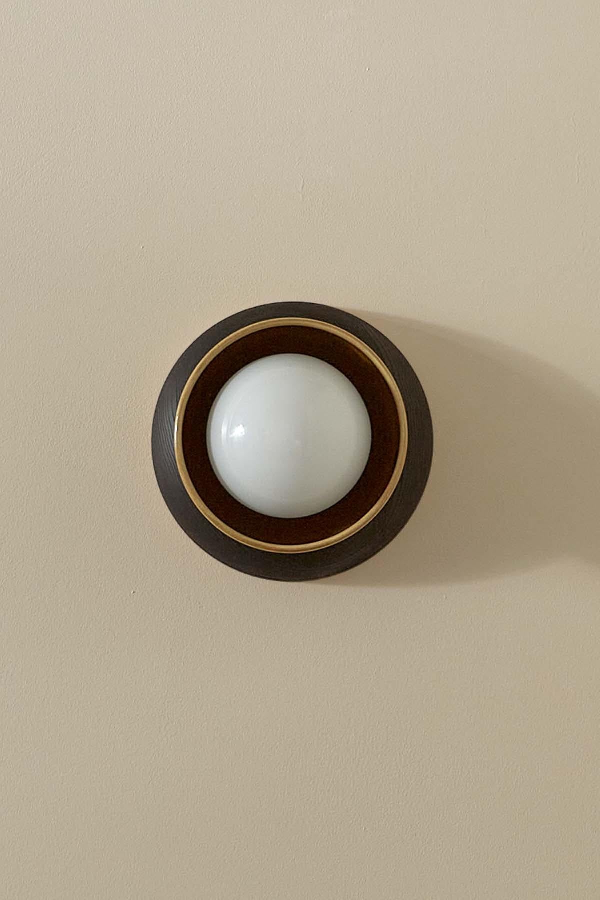 Marz Designs, “Terra 00 Surface Sconce”, Ceramic and Timber Surface Sconce For Sale 12