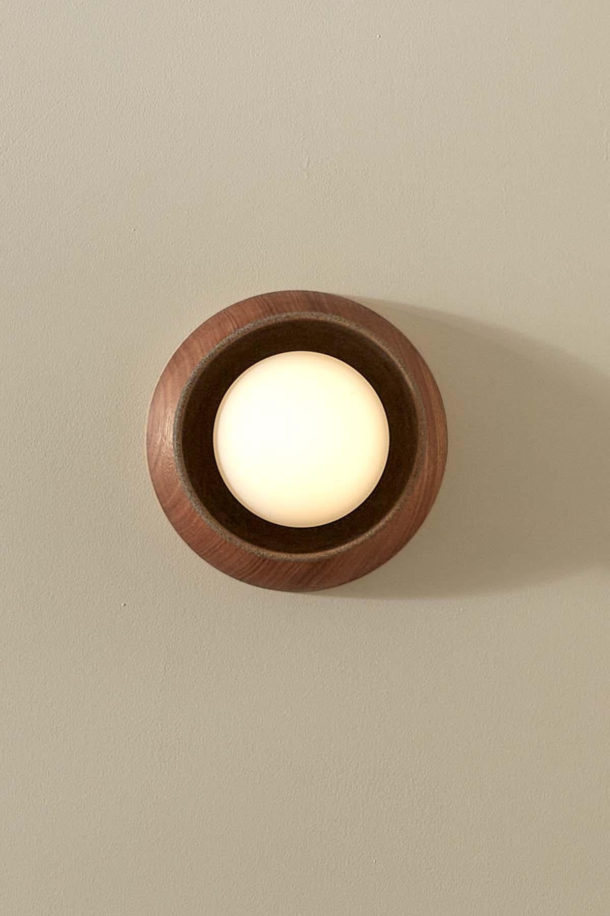 Marz Designs, “Terra 00 Surface Sconce”, Ceramic and Timber Surface Sconce For Sale 13