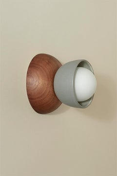 Marz Designs, "Lámpara de superficie Terra 00", Lámpara de superficie de cerámica y madera