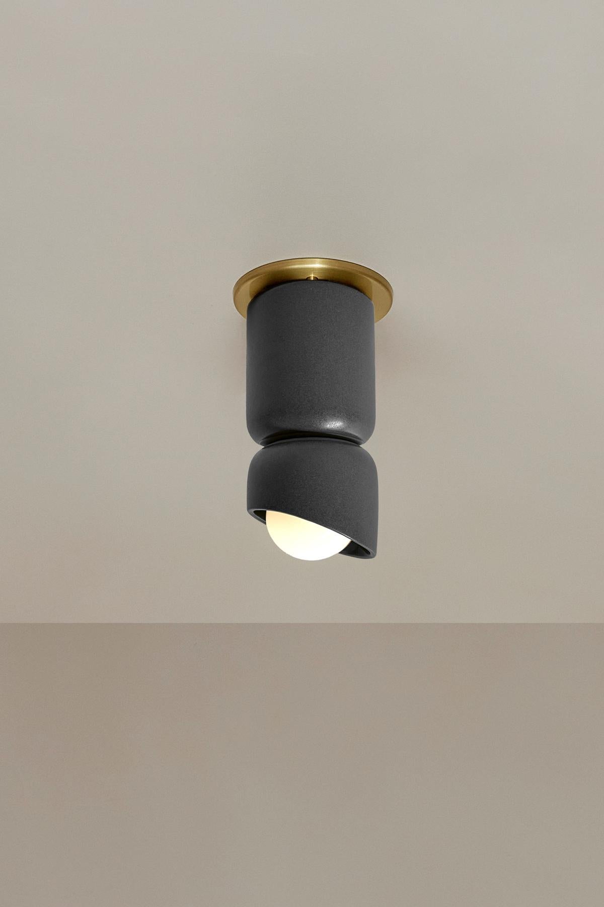 Plafonnier Terra 1,5, base mince en céramique, Marz Designs en vente 1