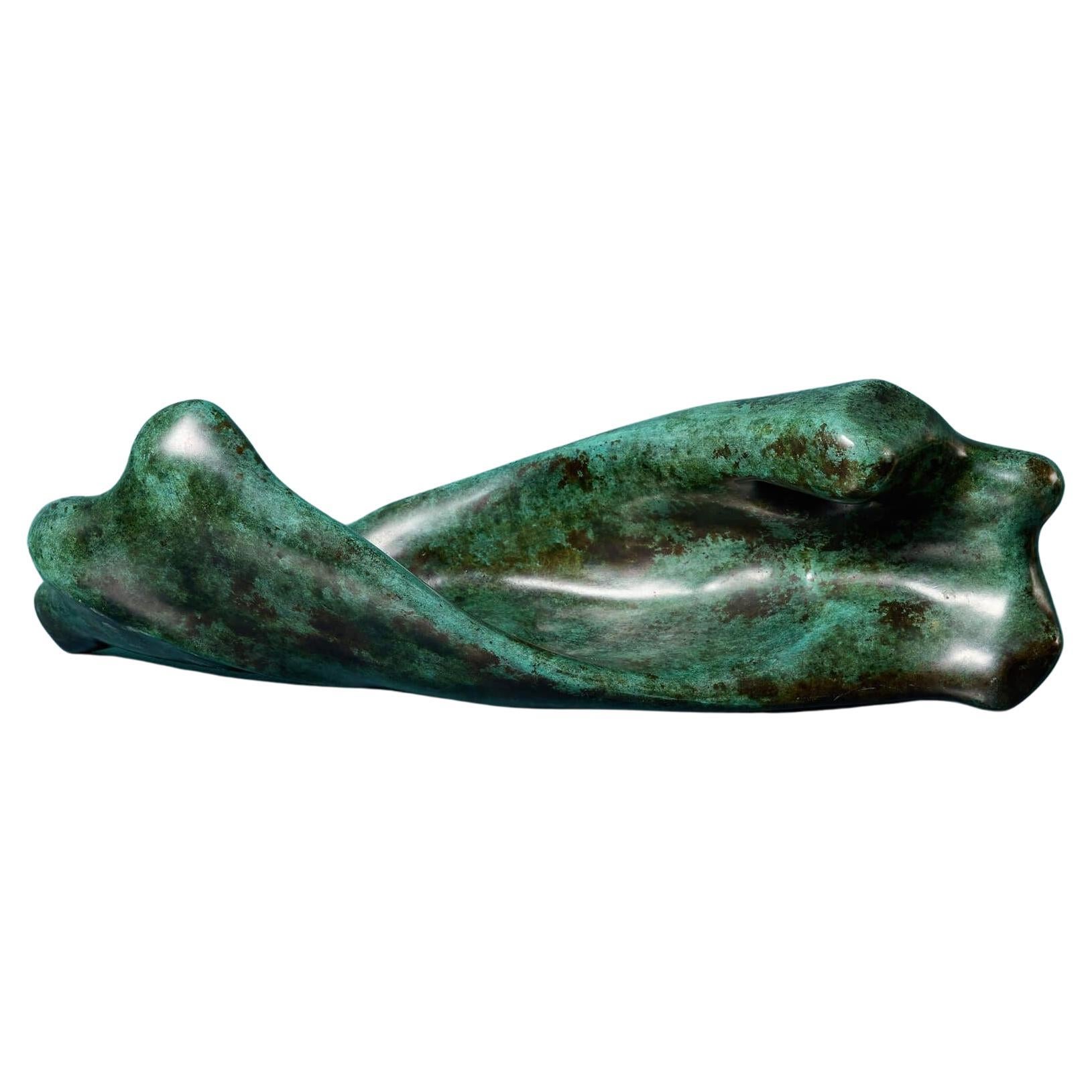 Marzia Colonna, gedrehte Torso-Skulptur aus Bronze