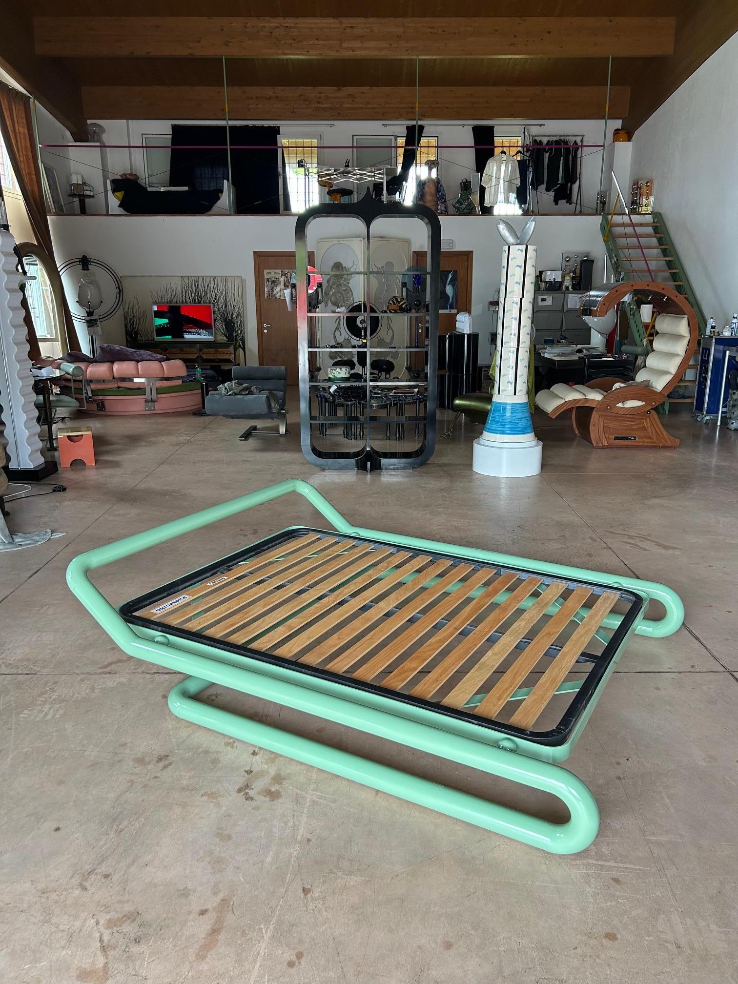 Italian Marzio Cecchi cantilevered bed by Studio Most, Italy, 1960s For Sale
