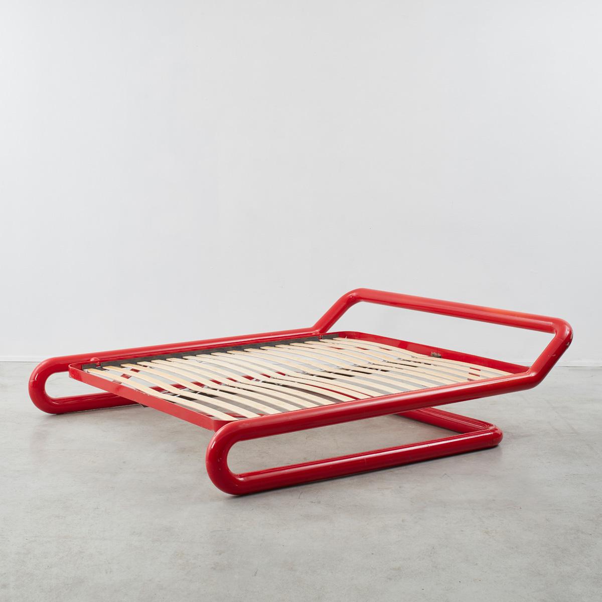 Italian Marzio Cecchi cantilevered bed frame for Studio Most, Italy, 1960s