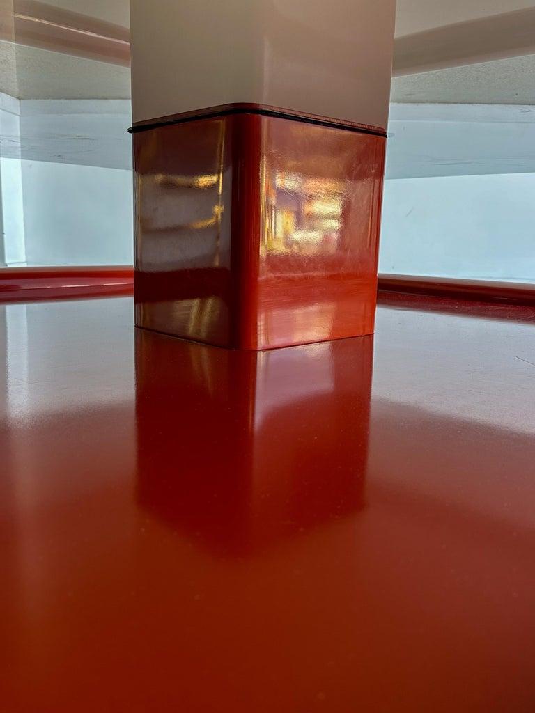 Marzio Cecchi for Studio Most Dark Smoked Glass Square Floating Coffee Table In Good Condition For Sale In Byron Bay, NSW