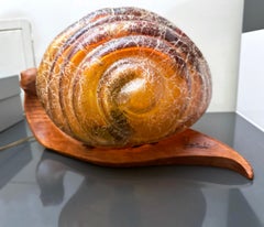 Marzio Cecchi para Studio Most Lámpara de caracol "Lumaca" de cristal de Murano, 1969, Italia.