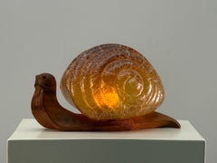 Marzio Cecchi for Studio Most Murano Glass ‘Lumaca’ Snail Lamp, 1969