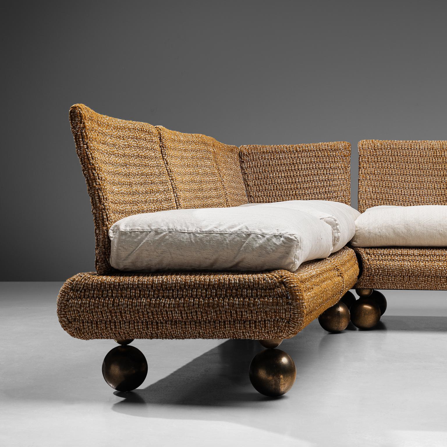 Mid-Century Modern Marzio Cecchi for Studio Most Sectional Sofa