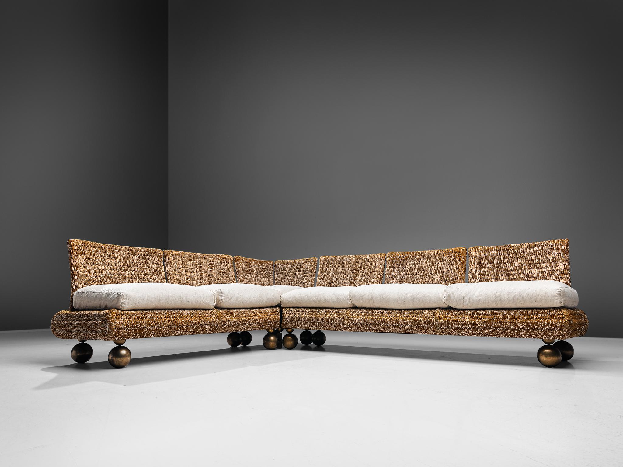 Mid-Century Modern Marzio Cecchi for Studio Most Sectional Sofa