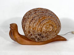 Marzio Cecchi, Lumaca Snail Table Lamp from '69, Signed Limited Edition