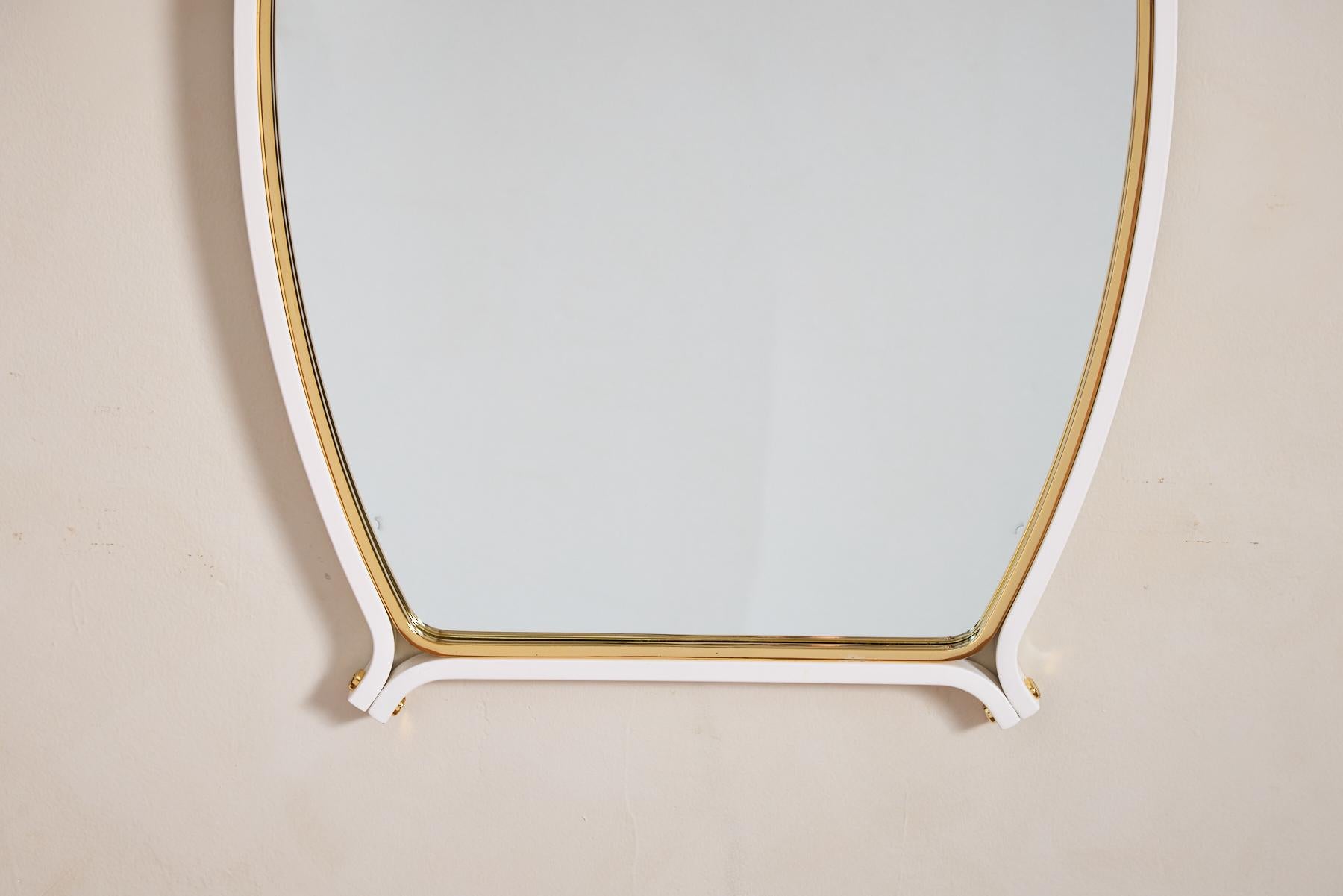 Brass Marzio Cecchi Mirror For Sale