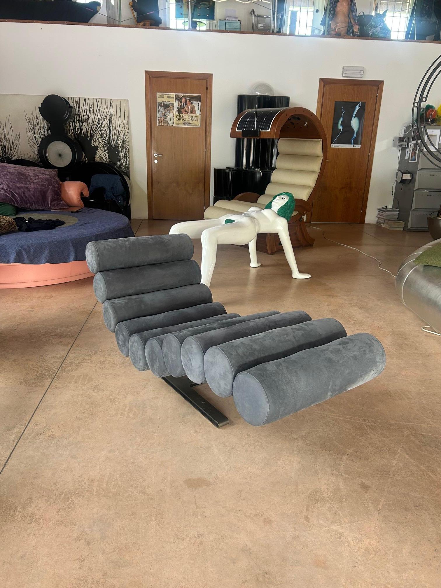 Chaise longue à bascule Marzio Cecchi, 1975 en vente 5
