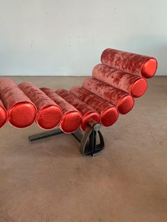 Marzio Cecchi Single Arm Rocking Chaise Lounge, 1975