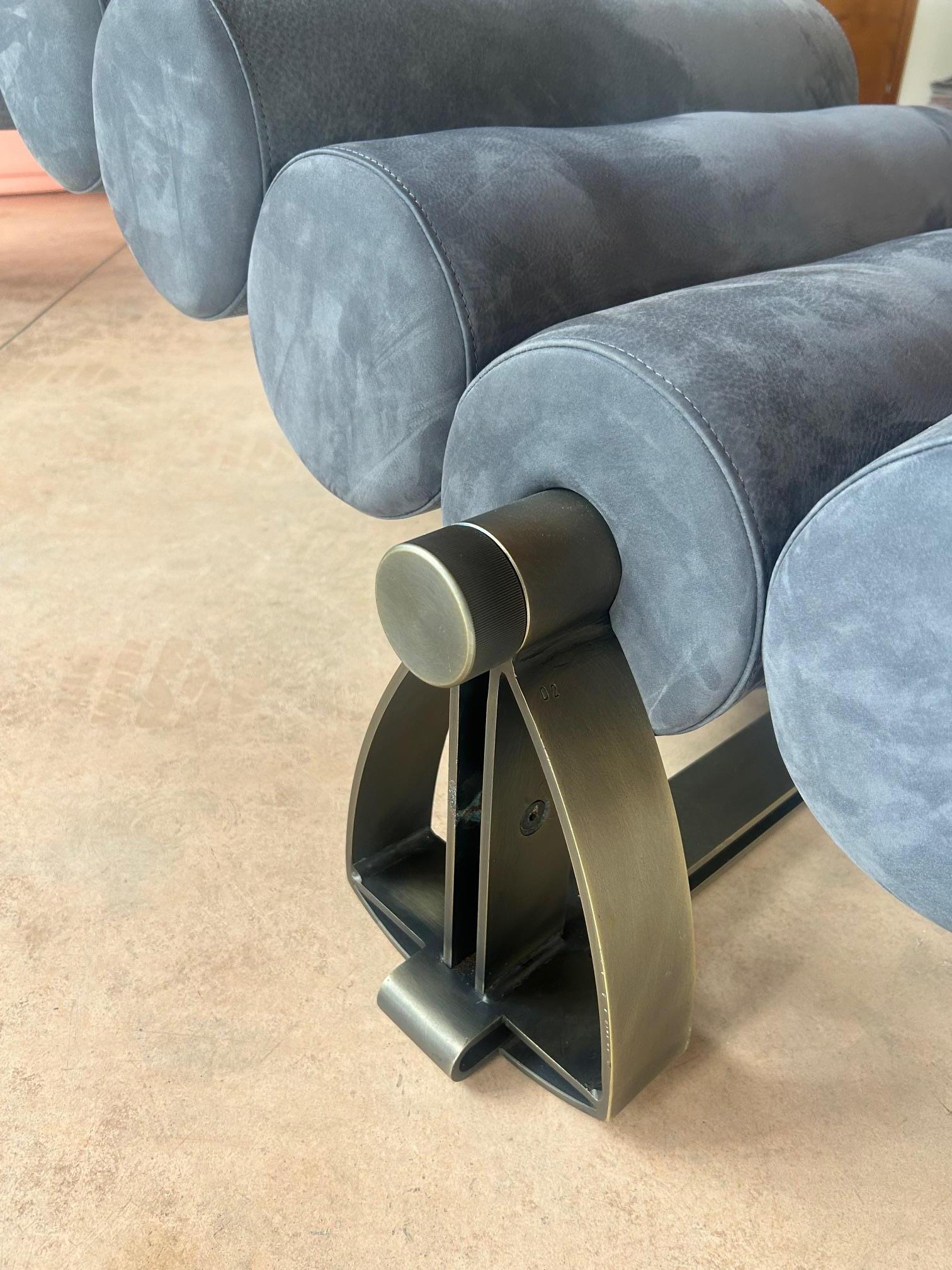 Fin du 20e siècle Chaise longue à bascule Marzio Cecchi, 1975 en vente