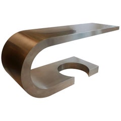 Marzio Cecchi Steel Diapason Desk, Studio Most Firenze, 1970s