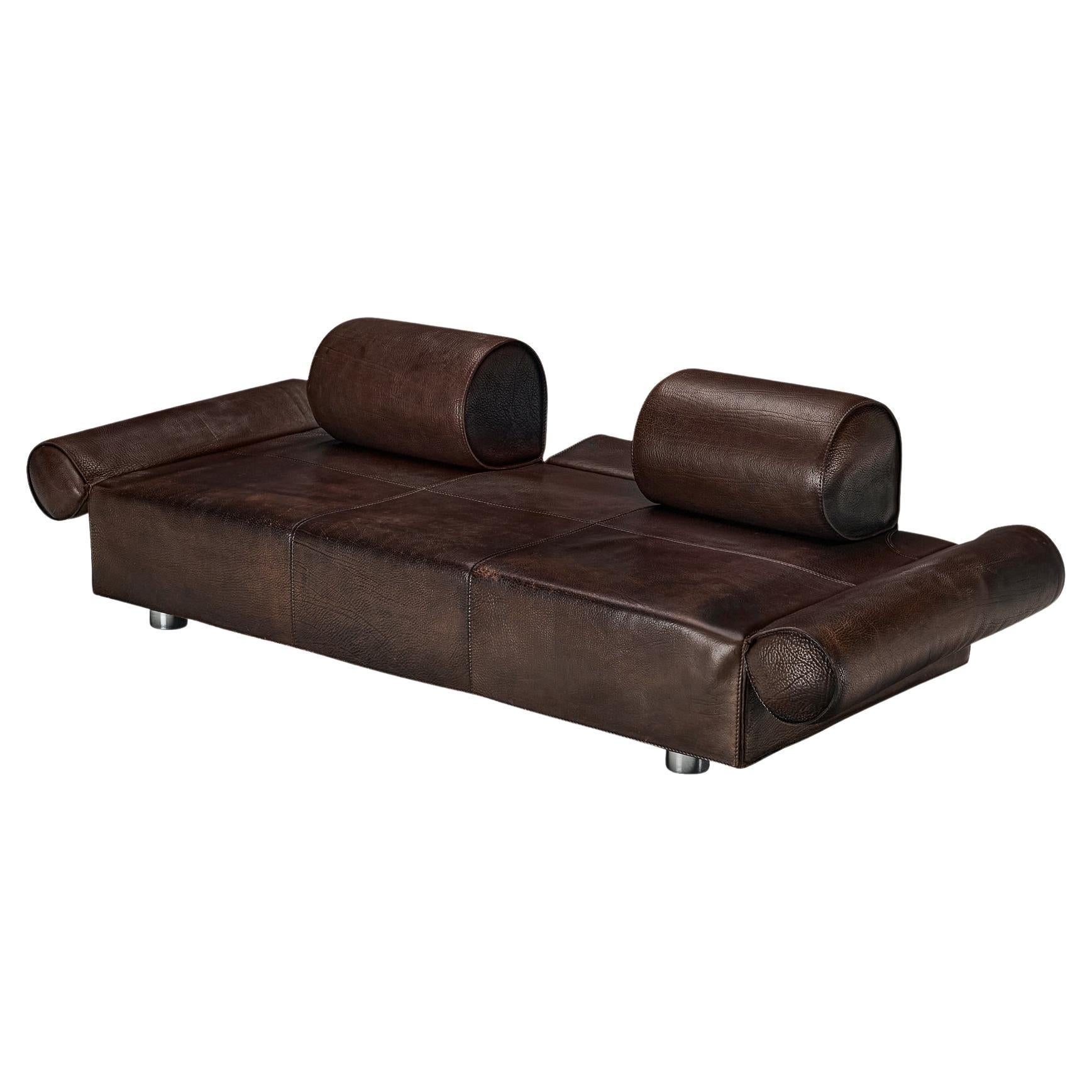 Marzio Cecchi Transformable Sofa in Buffalo Leather 