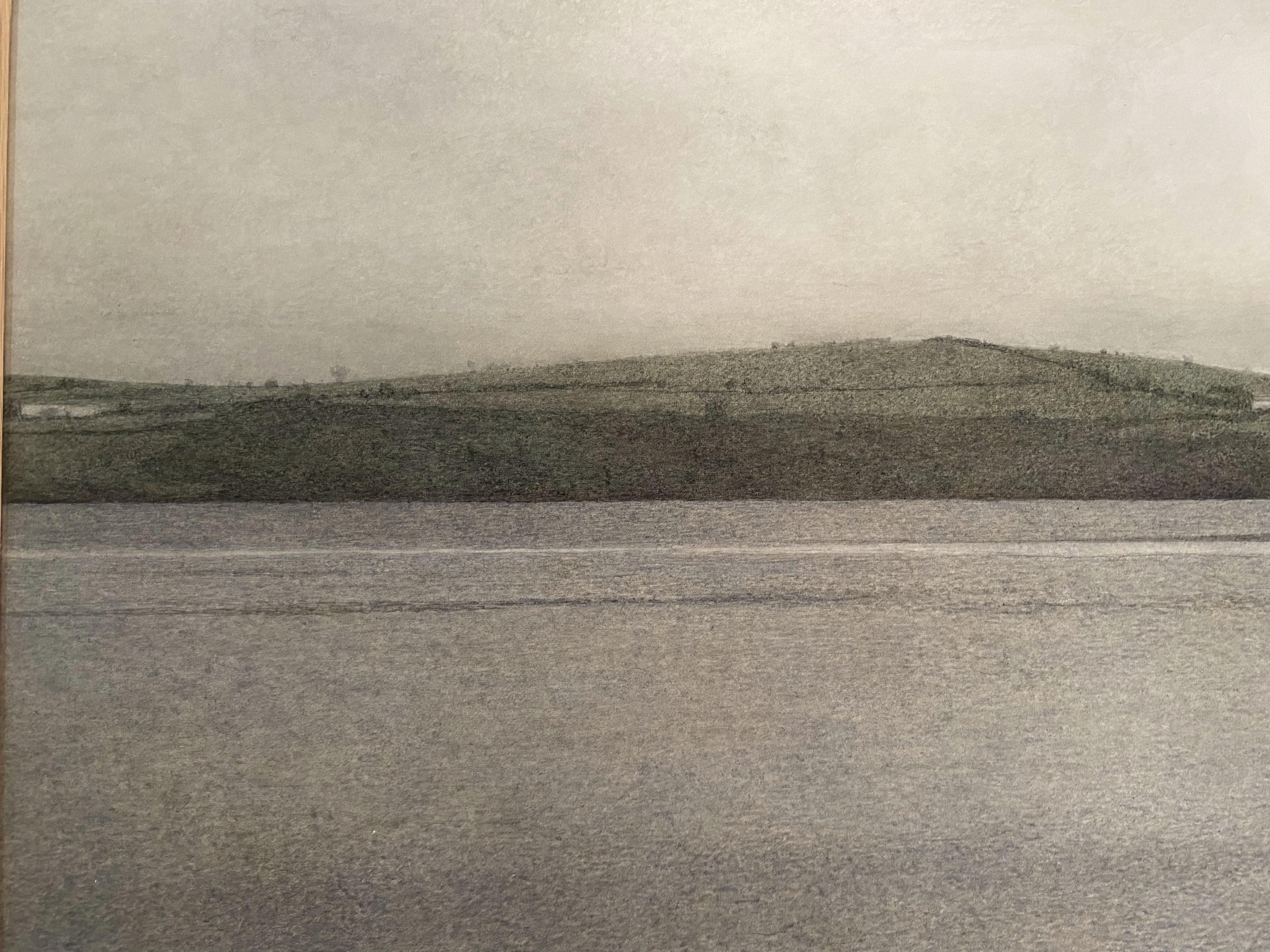 Paysage irlandais, Mou et ciel, aquarelle réalisée par le peintre réaliste Marzio Tamer 3
