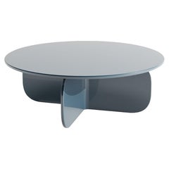 Mas Coffee Table Indigo Blue Glossy Lacquered by Hermhaus