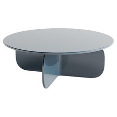 Mas Coffee Table Indigo Blue Glossy Lacquered by Hermhaus