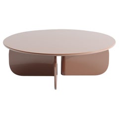 Mas Coffee Table Terracotta Glossy Lacquered by Hermhaus