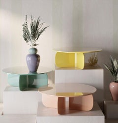 Mas Coffee Table Yellow Glossy Lacquered by Hermhaus