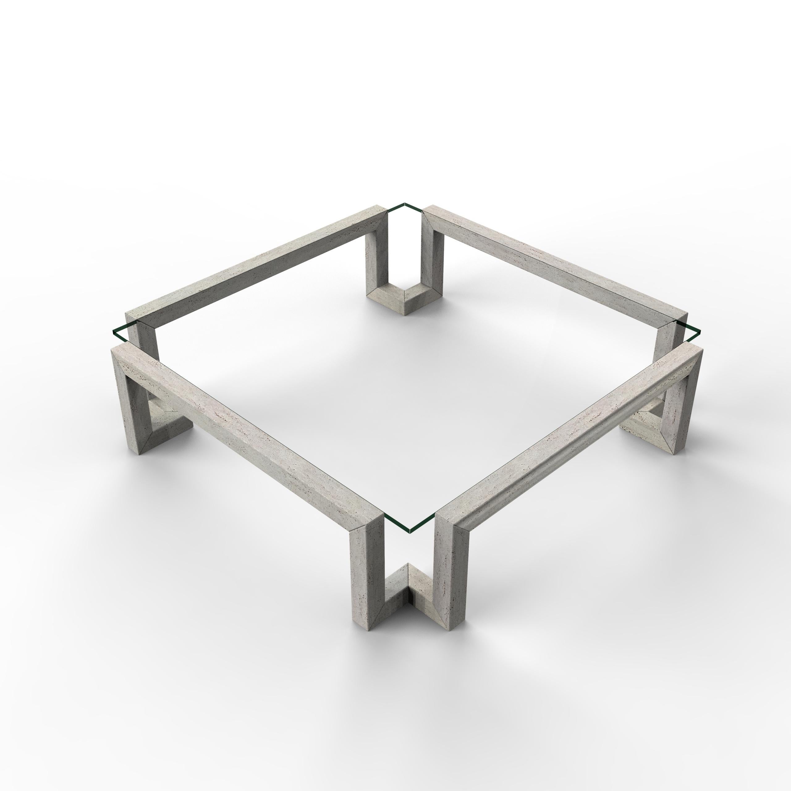 Masa Table basse en marbre travertin italien Design/One sur mesure Luxe
La table centrale en marbre Masa est une pièce saisissante de design contemporain entièrement fabriquée en marbre travertin romain avec une finition naturelle. Créée par le