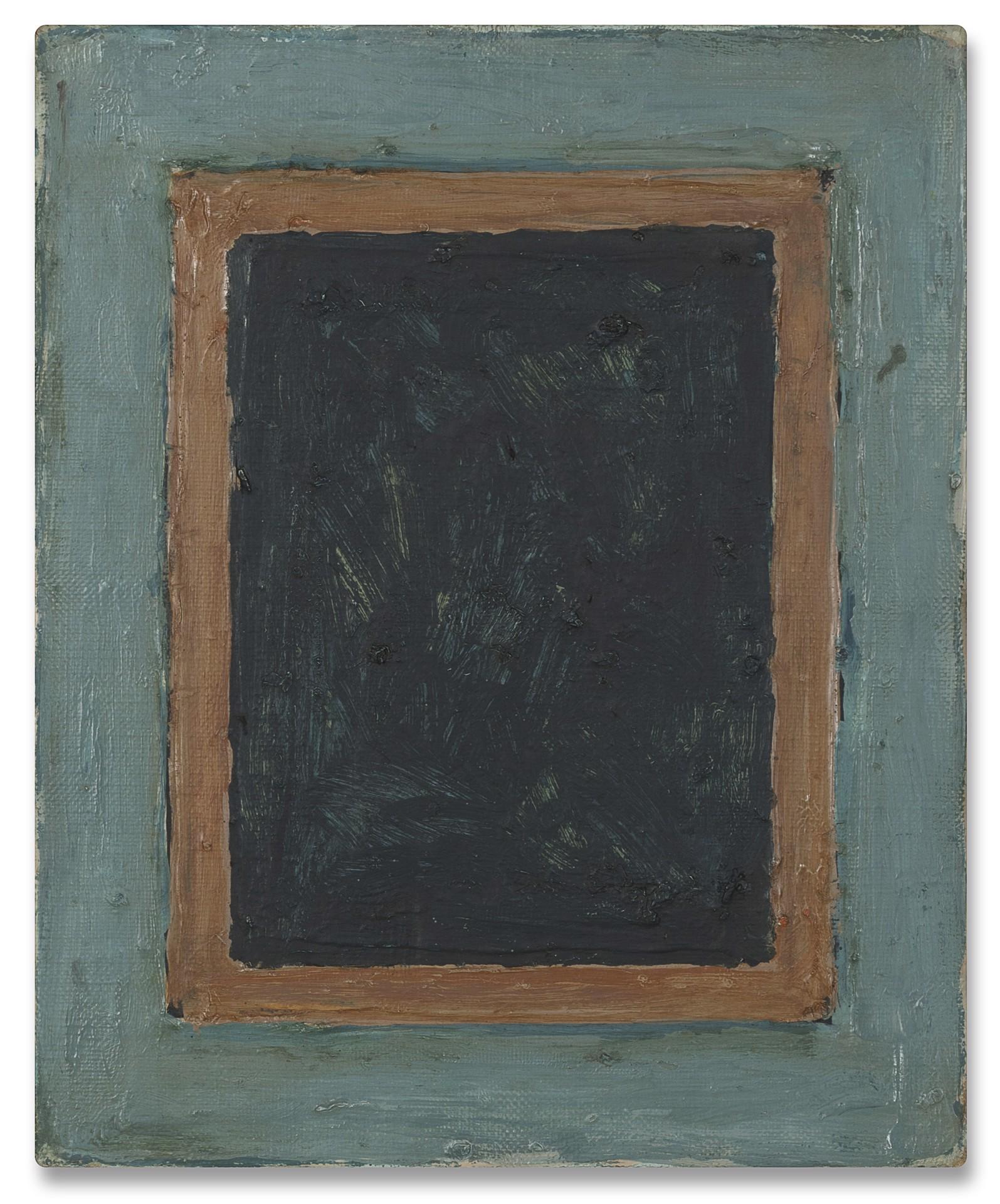 Masaaki Yamada
Werk B.042, 1958
Öl auf Leinwand
27 × 22 cm (gerahmt: 41 × 36 cm)

Diese 1958 entstandene Leinwand gehört zu Yamadas früher abstrakter Phase, als er seine einzigartige Sprache der Wiederholung und Struktur entwickelte. In diesem Werk