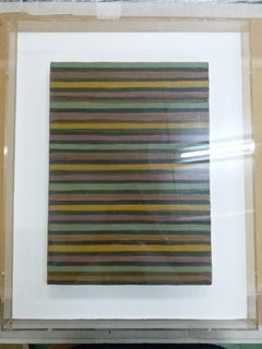 Werk C.030 Öl auf Leinwand von Masaaki Yamada (1963), geometrisches abstraktes Gemälde