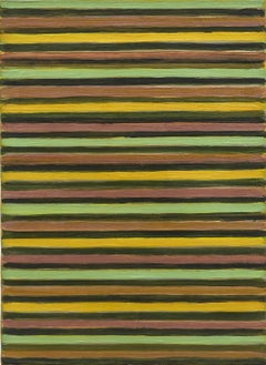 Work C.030 Oil on canvas by Masaaki Yamada (1963), geometric abstract painting