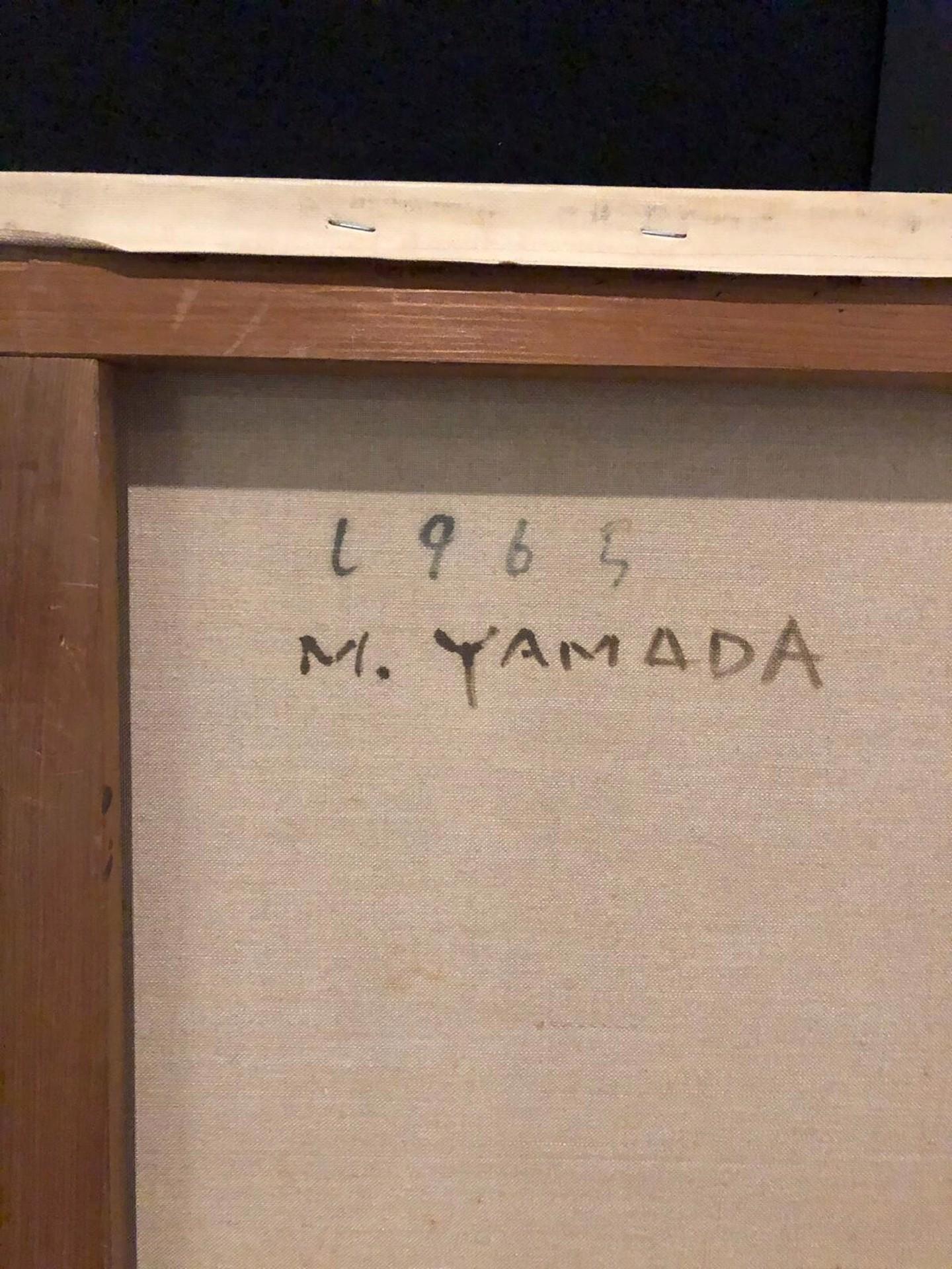 Werk C.234, 1965, Öl auf Leinwand, abstraktes Gemälde von Masaaki Yamada. im Angebot 4