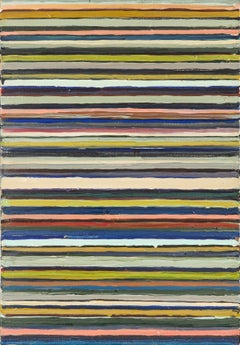 Work C.87. Oil on canvas by Masaaki Yamada (1961), geometric abstract painting