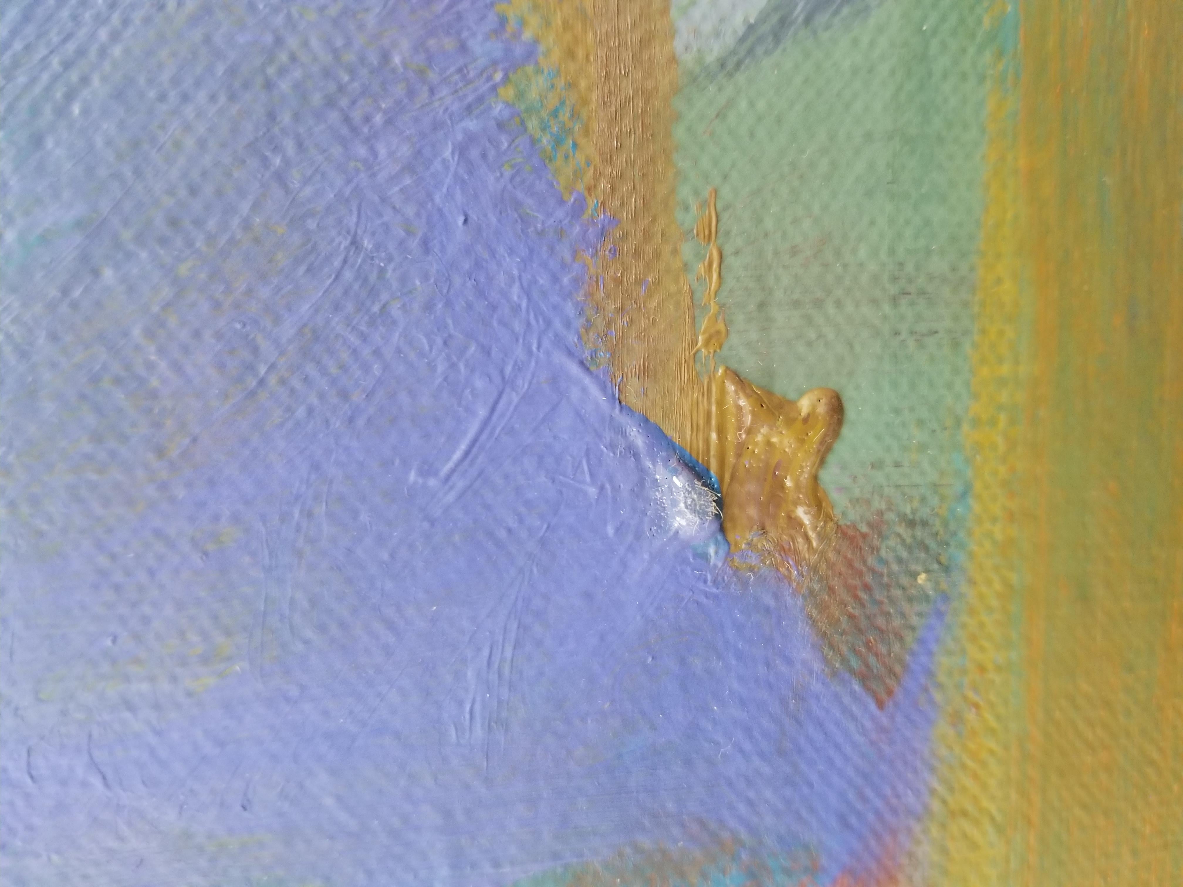 Obra F.36, 1990, pintura abstracta al óleo sobre lienzo de Masaaki Yamada en venta 7