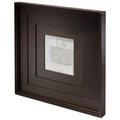 Marco de fotos Masaccio de diseño contemporáneo en wengé y hueso de Giordano Viganò