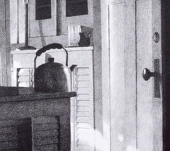 Intrusion (A kettle is on the kitchen counter but an open door provides title)
